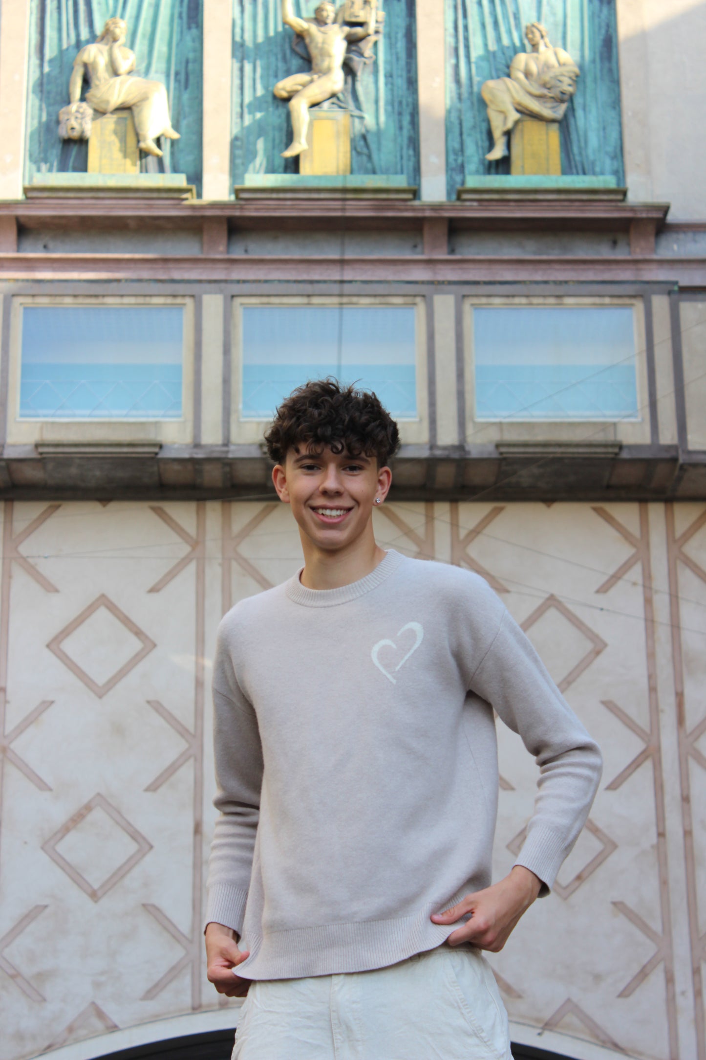 Merino Wool Sweater - Beige