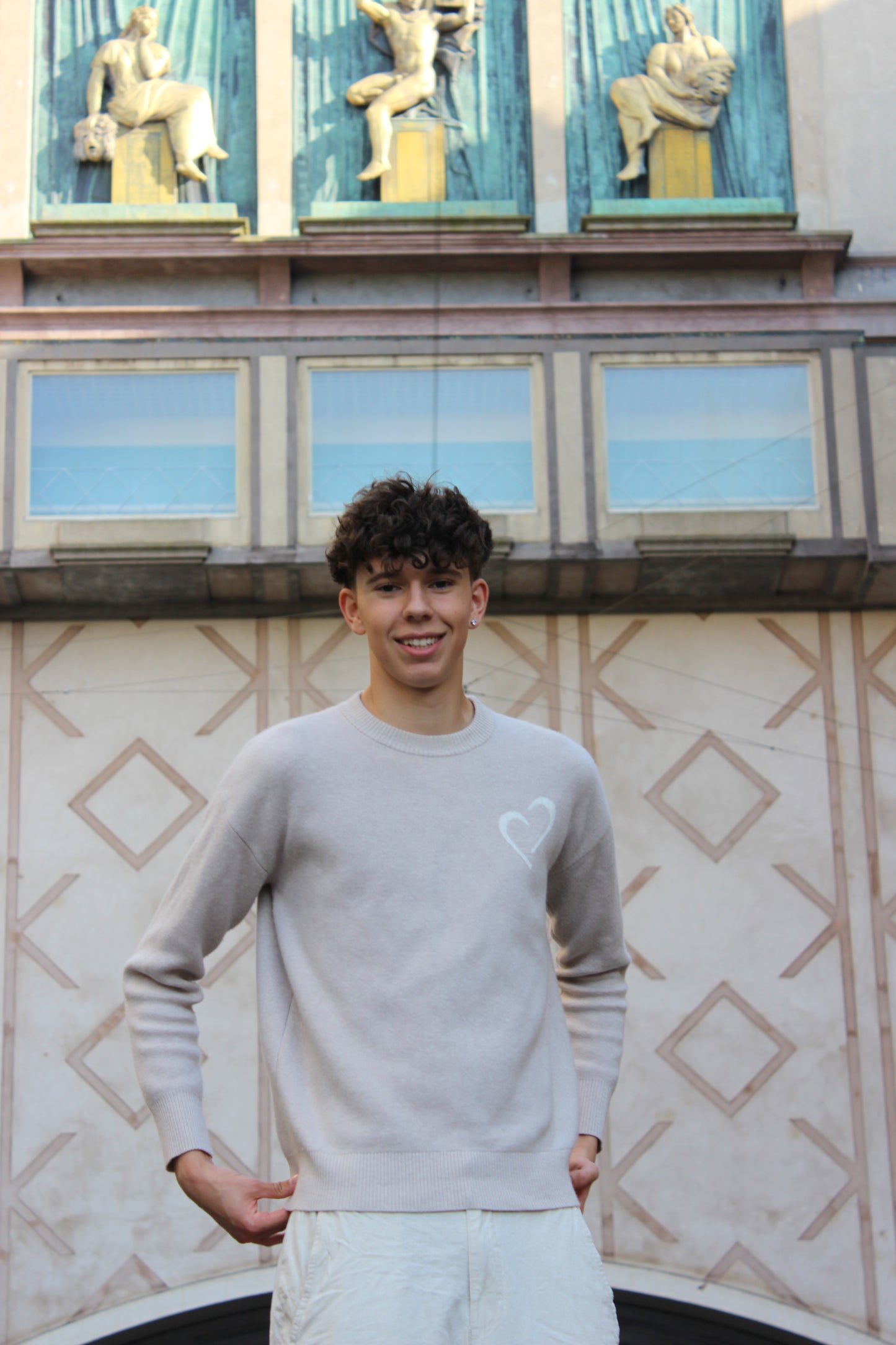 Merino Wool Sweater - Beige