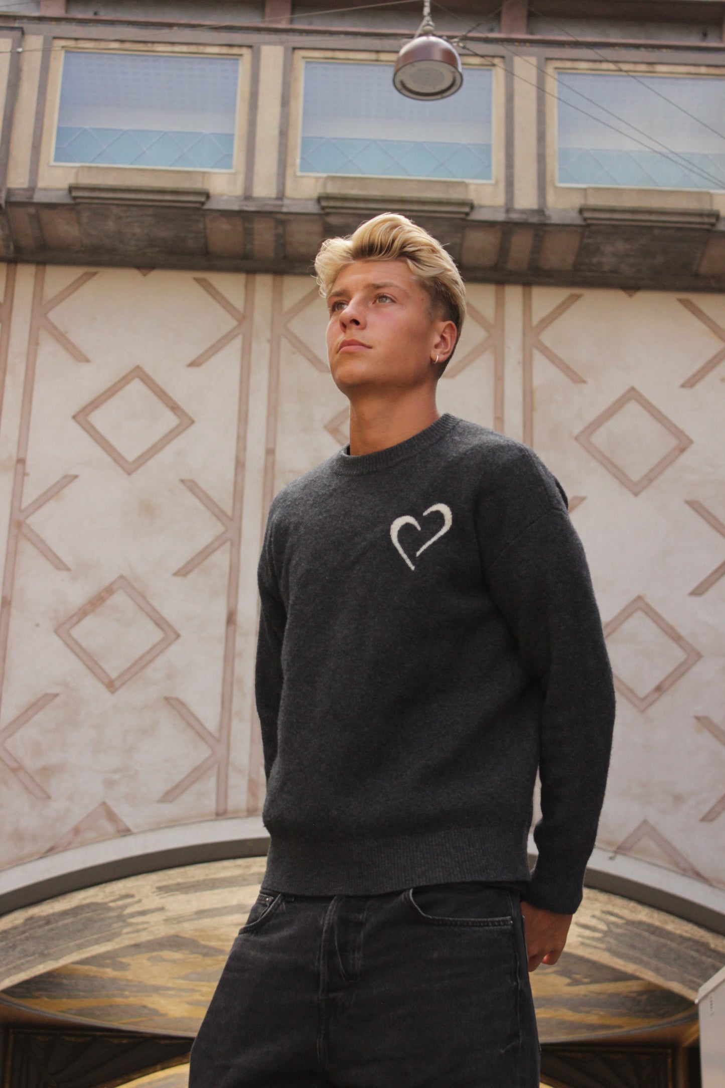 Merino Wool Sweater - Dark Grey