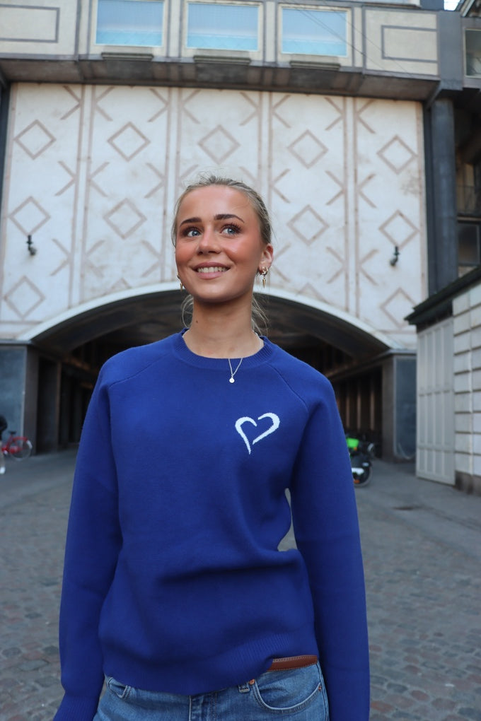 Soft Knit Striktrøje til Kvinder - Mørkeblå