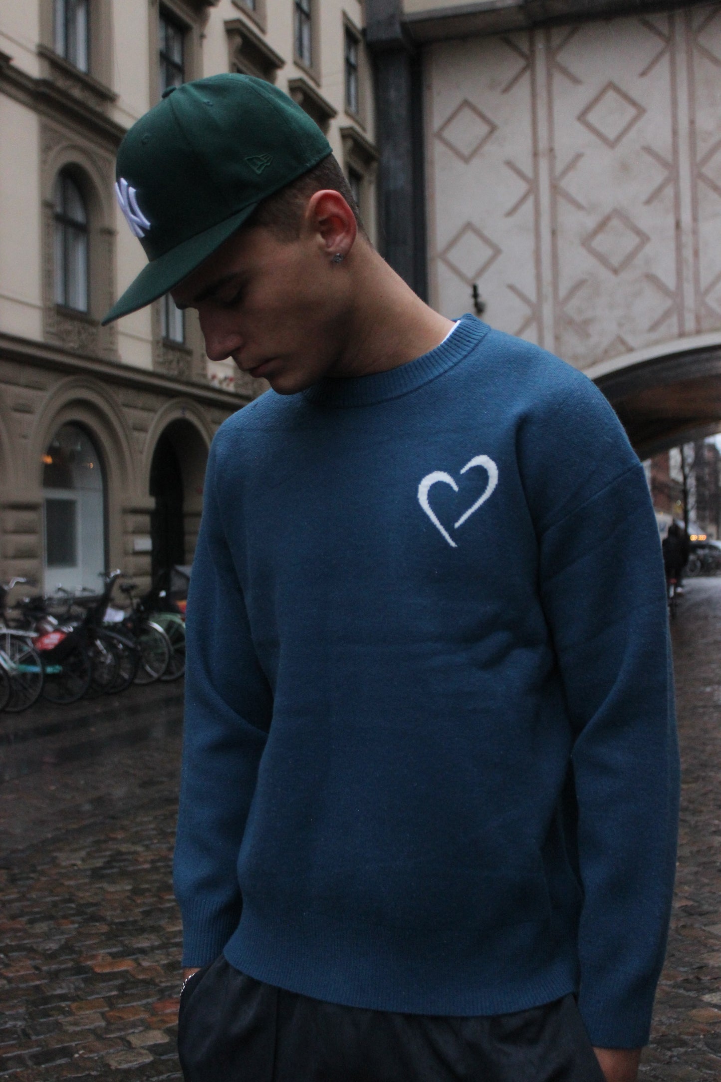 Soft Knit Striktrøje Blå