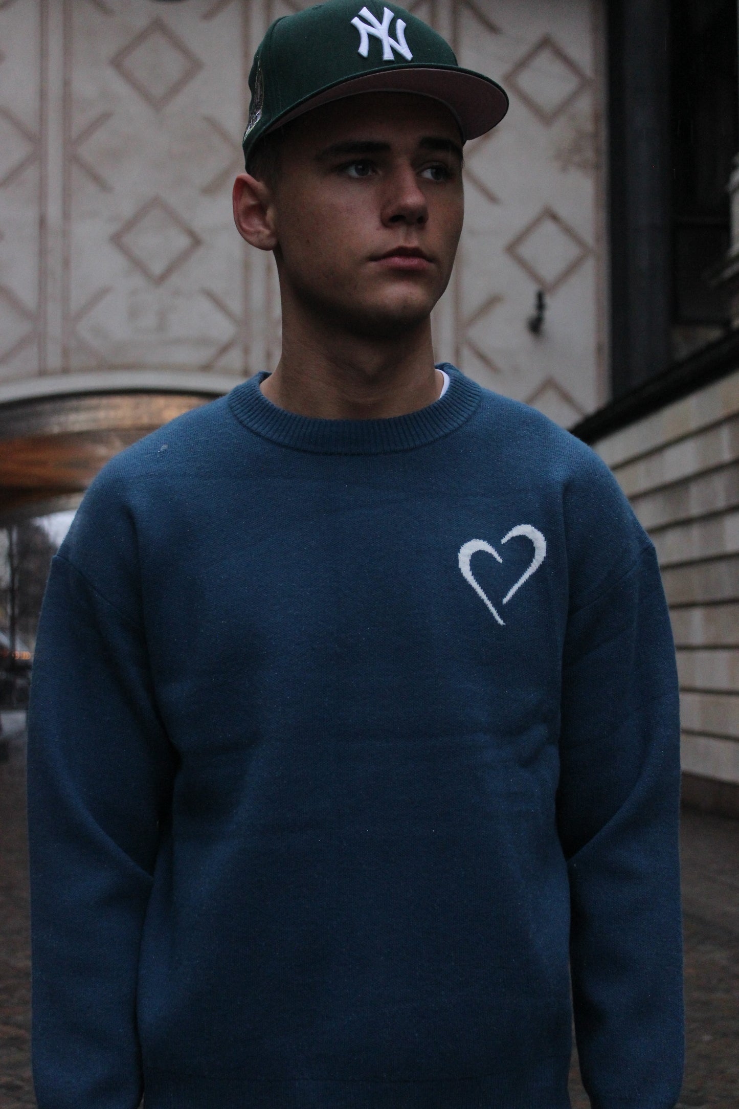 Soft Knit Striktrøje Blå