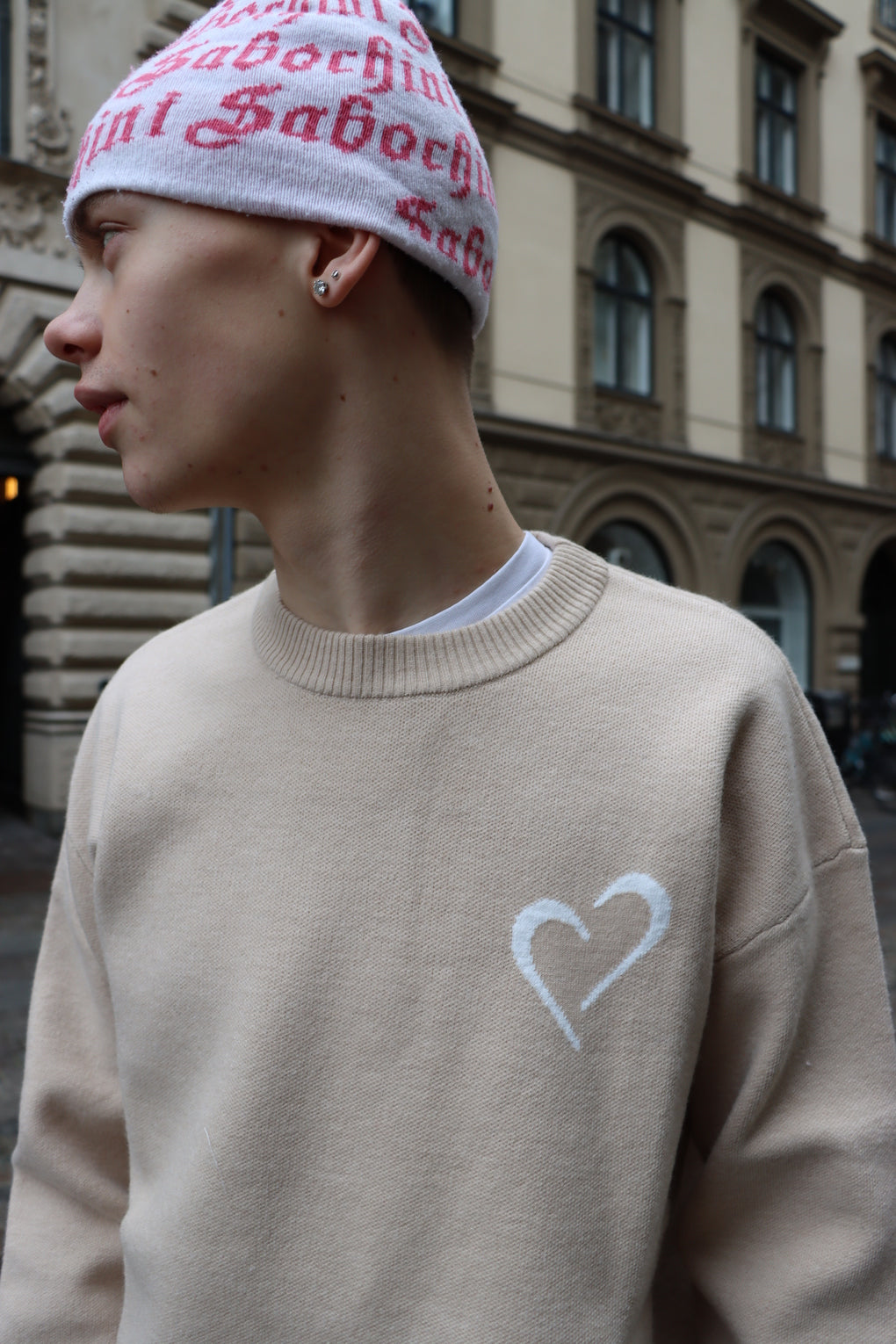Soft Knit Striktrøje - Beige