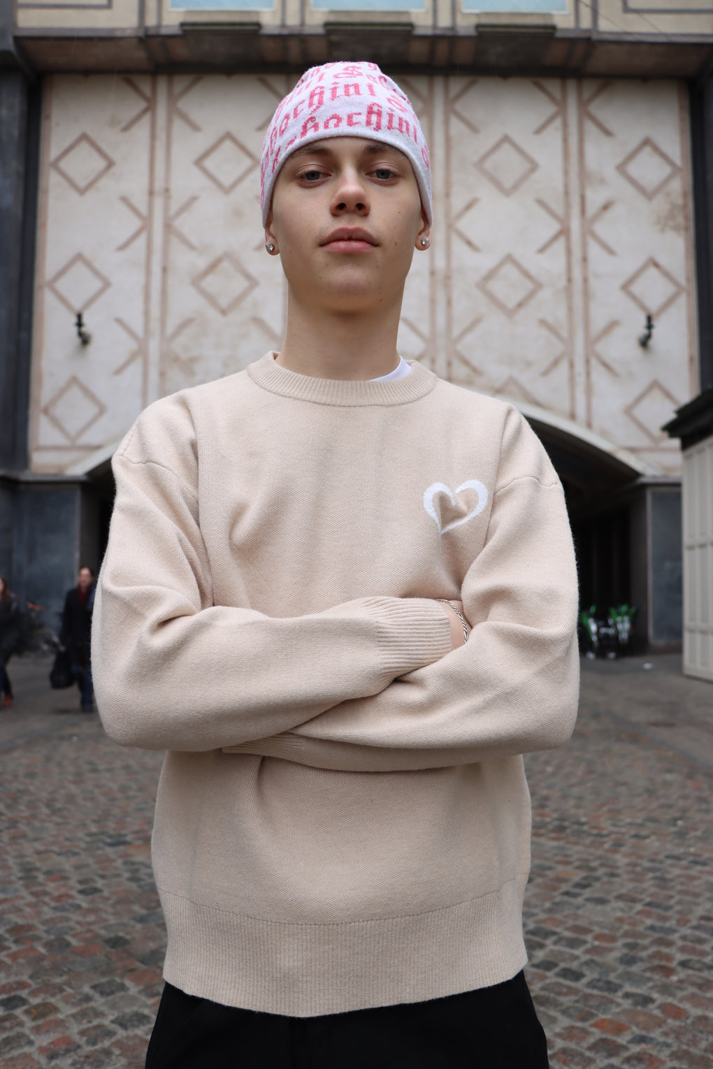 Soft Knit Striktrøje - Beige