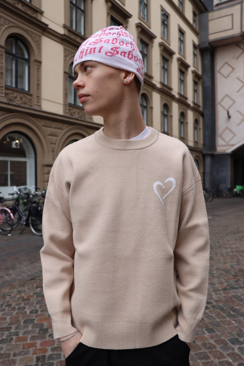Soft Knit Striktrøje - Beige