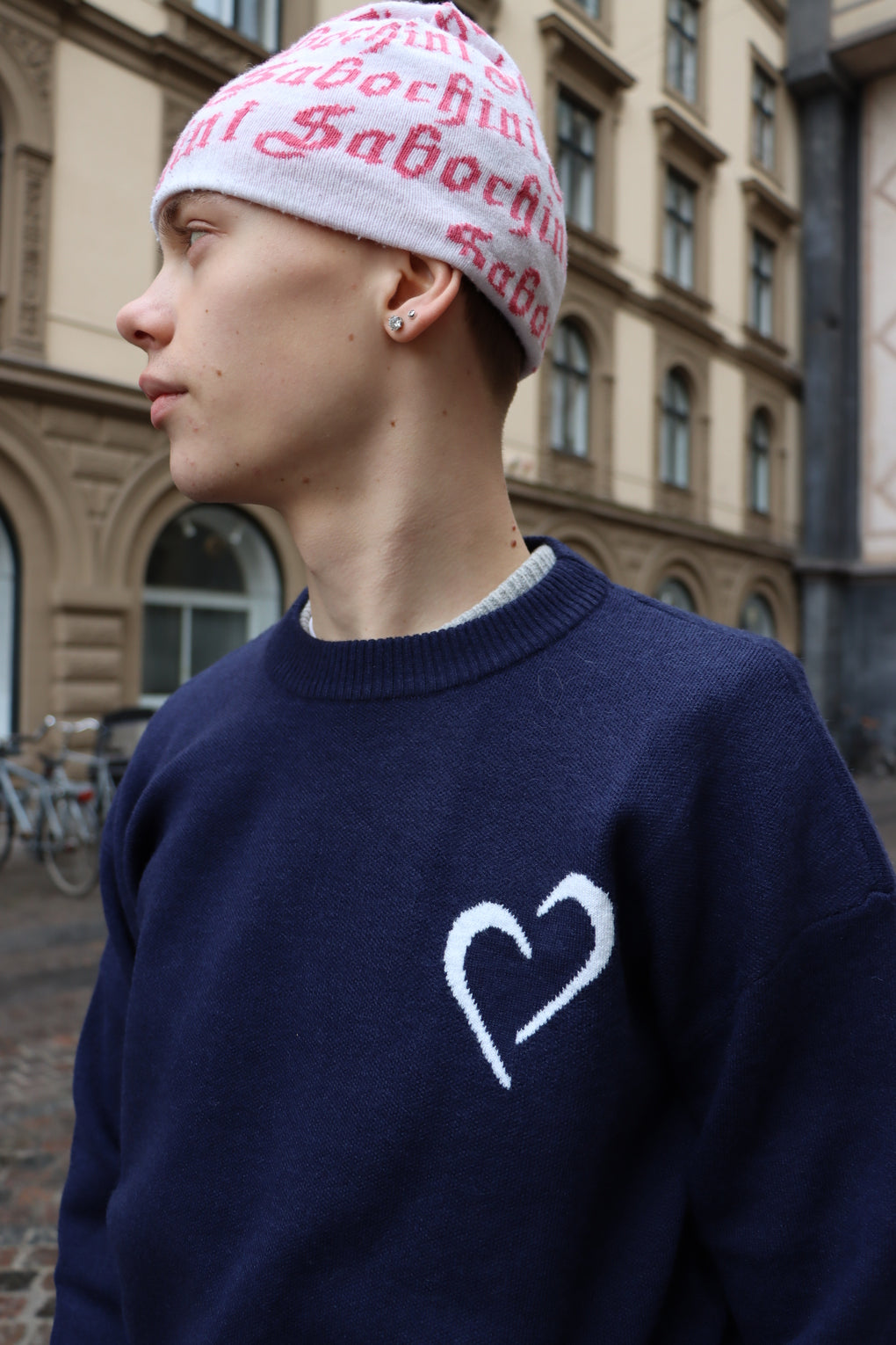 Soft Knit Striktrøje - Mørkeblå