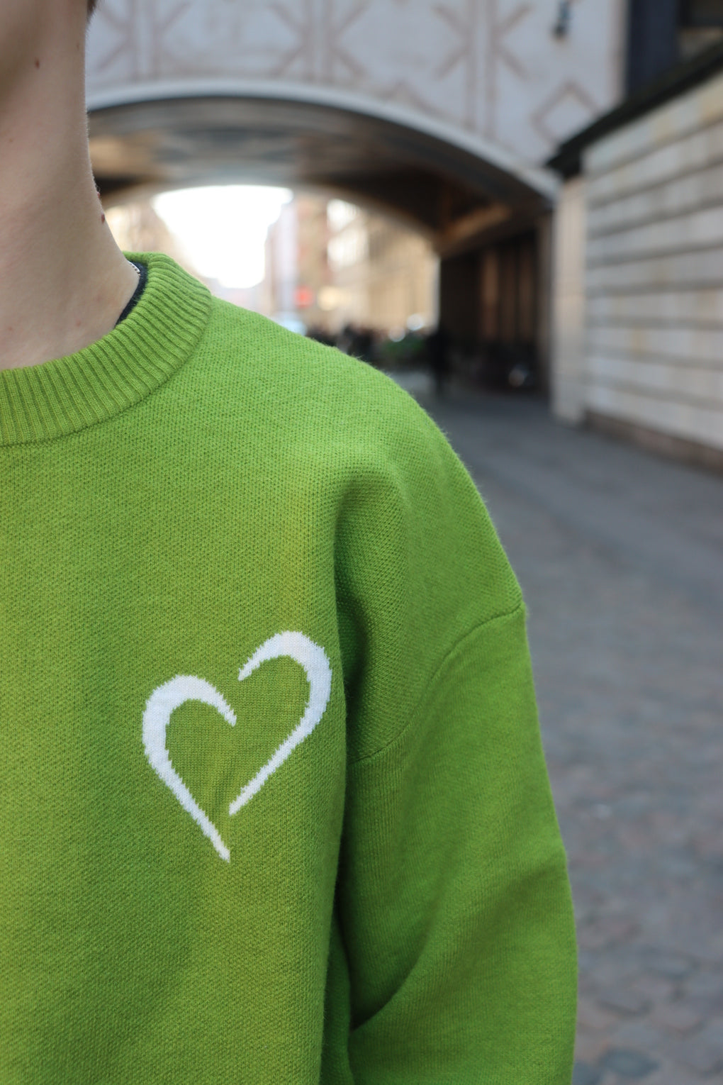 Soft Knit Striktrøje - Grøn