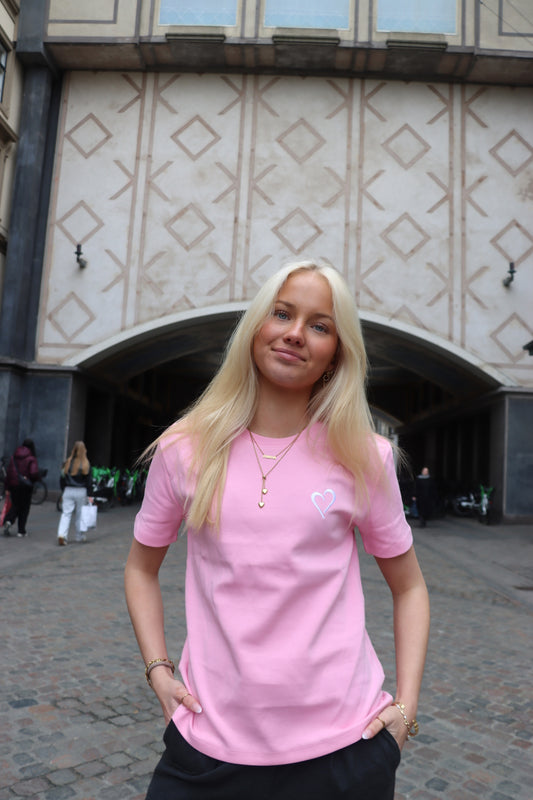 Womens Heavyweight T Shirt - Pink