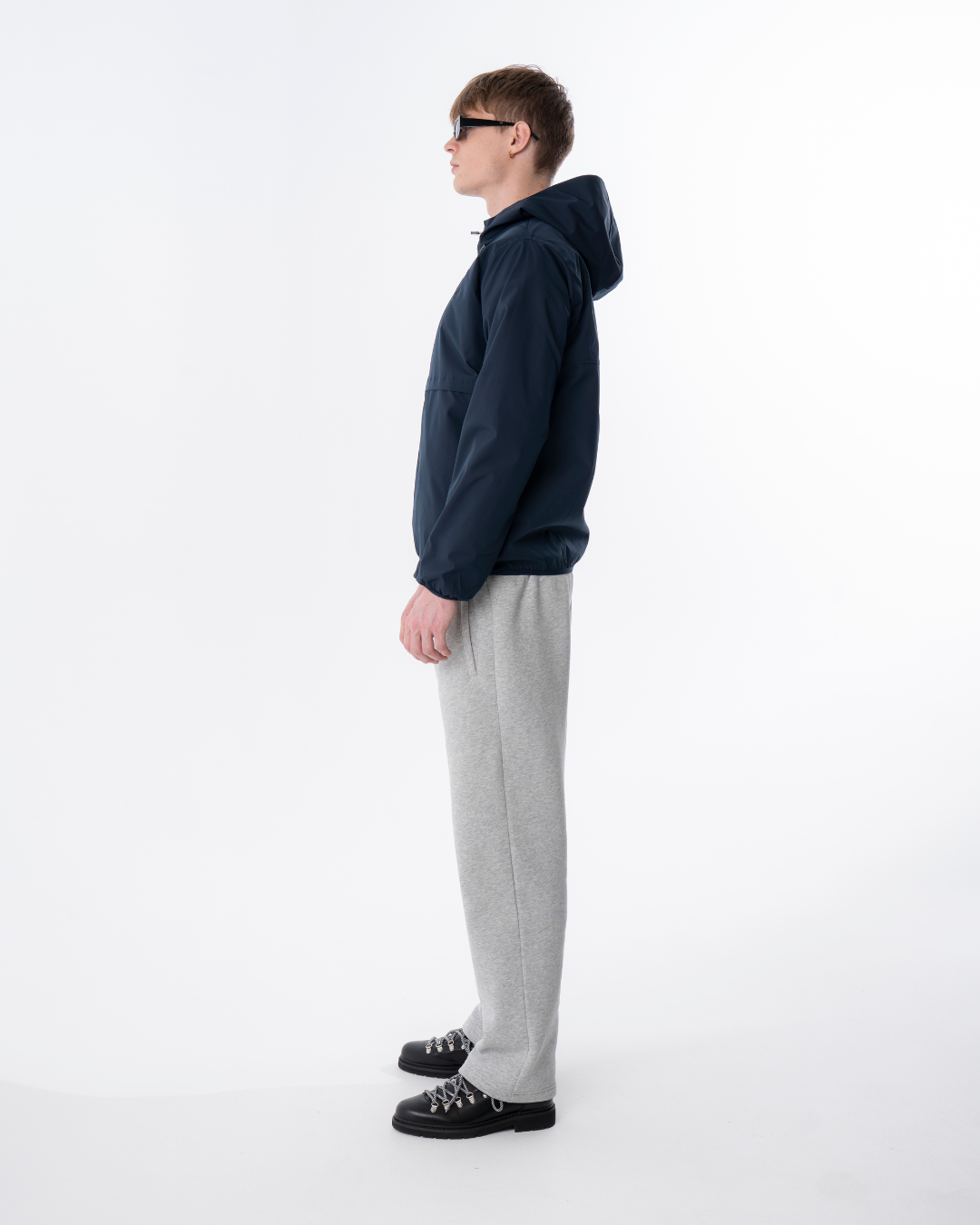 Windjacket med Hjerte Sort