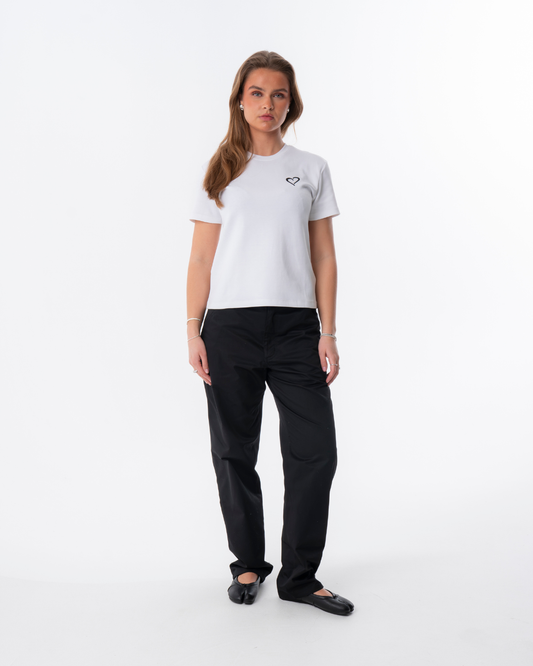 Heavyweight T Shirt til Kvinder - Hvid