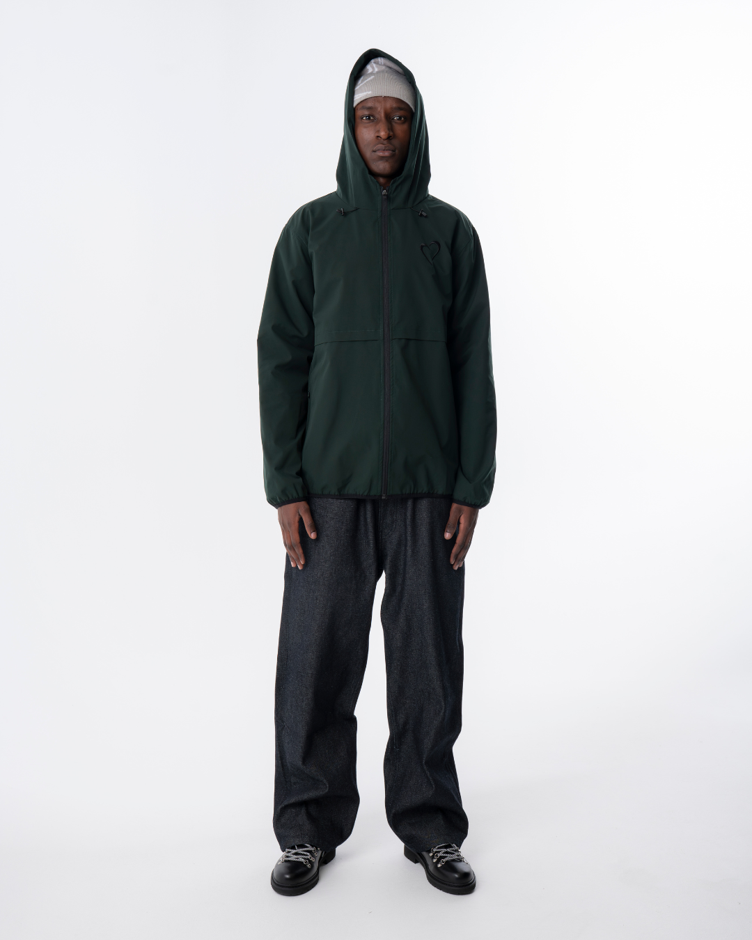 Windjacket with Heart - Green