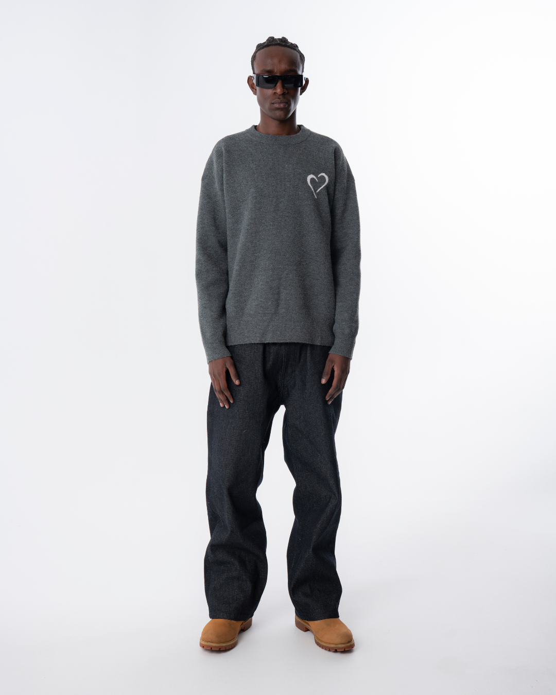 Soft Knit Striktrøje Grå