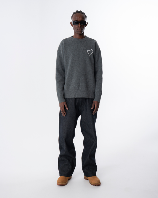 Soft Knit Sweater - Grey