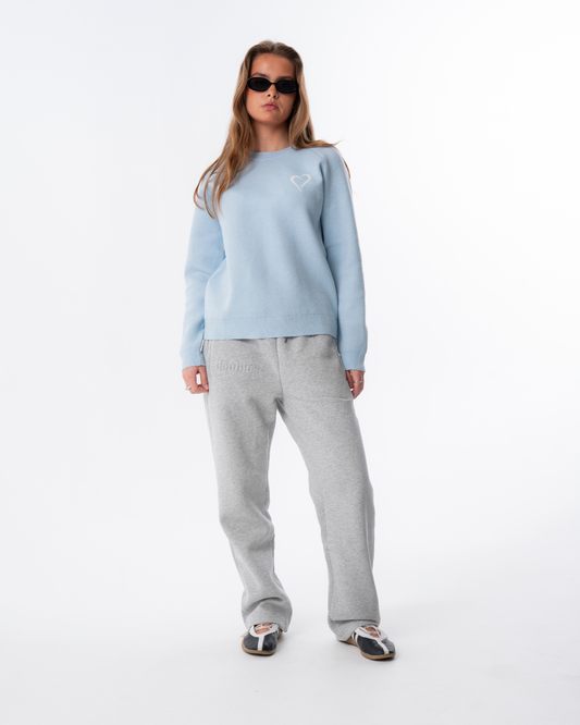 Soft Knit Striktrøje til Kvinder - Lyseblå