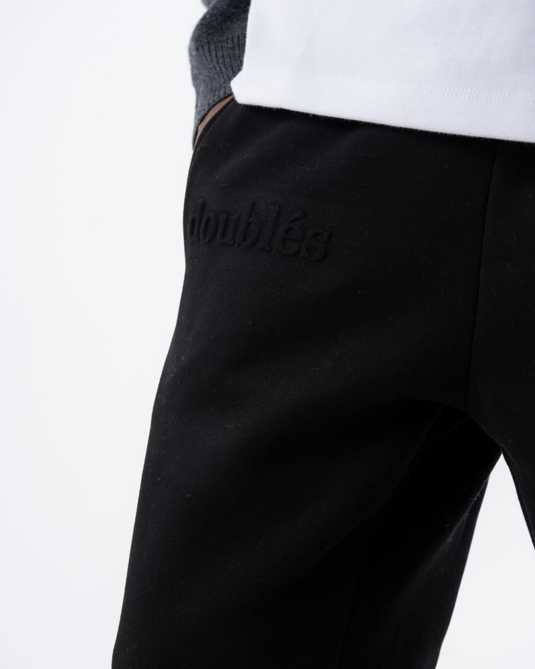 Embossed Joggingbukser Sort