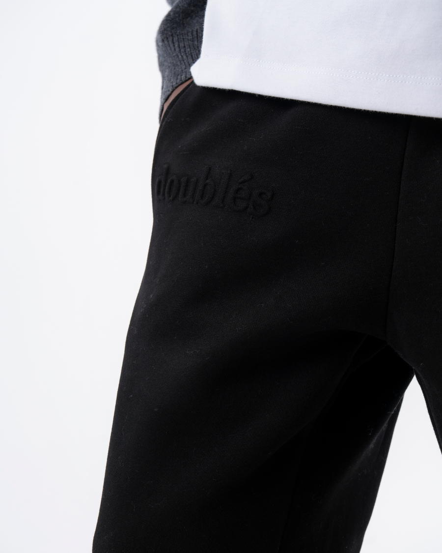 Embossed Joggingbukser Sort
