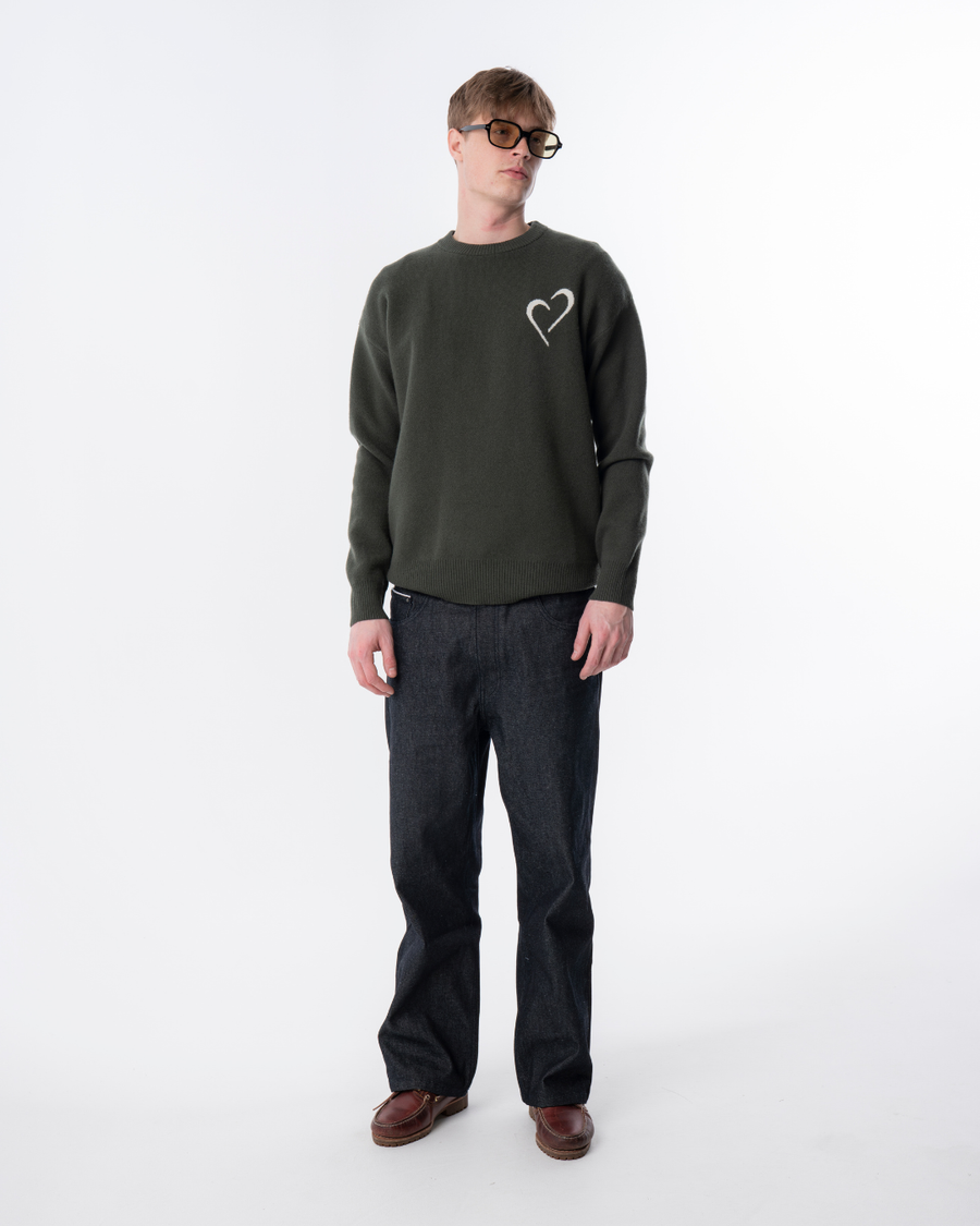 Merino Wool Sweater - Green