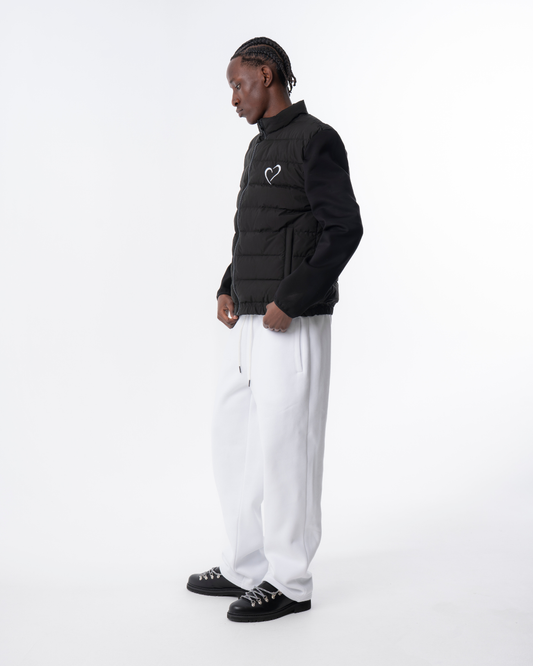 Embossed Jogging Pants - White