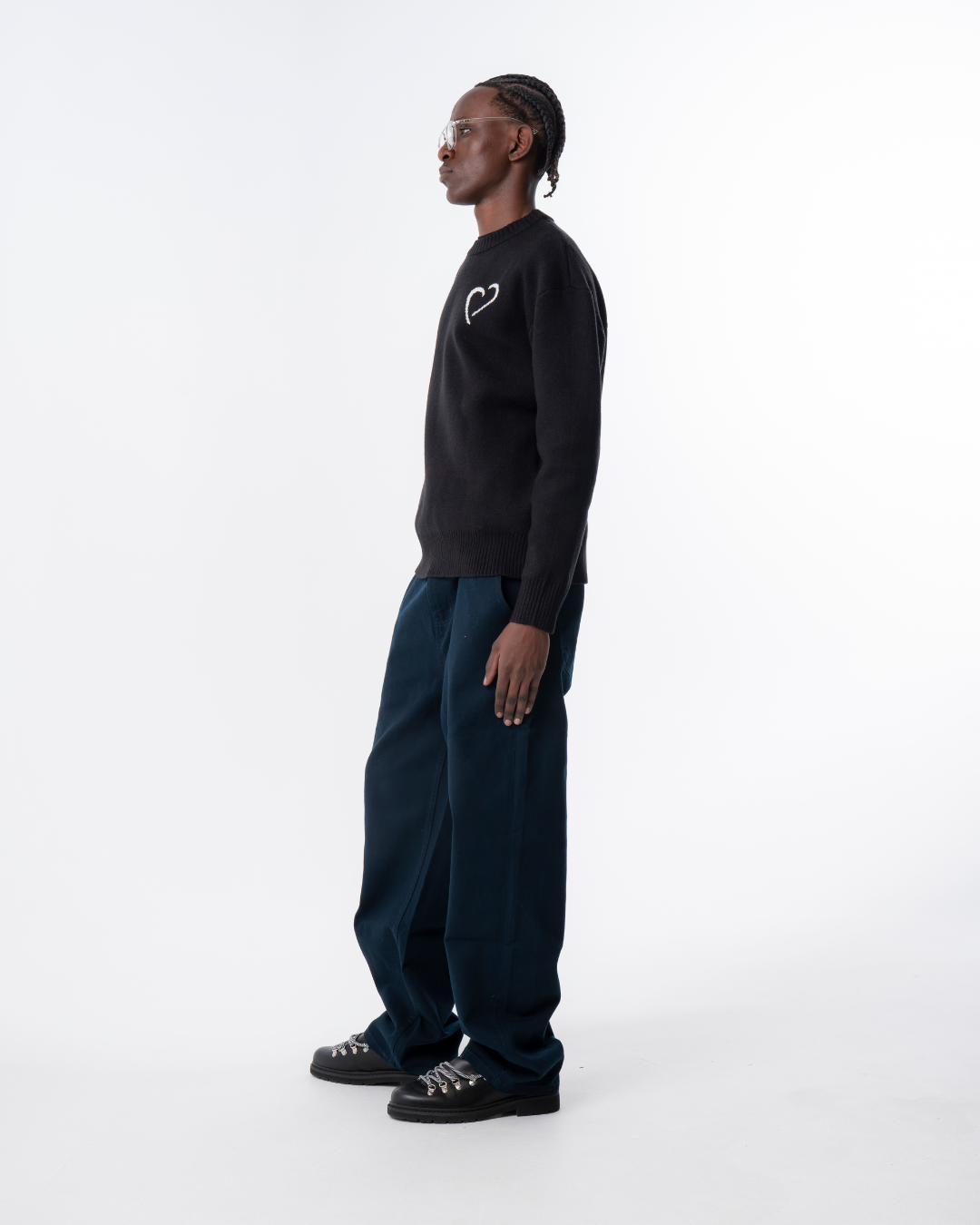 Soft Knit Striktrøje Sort