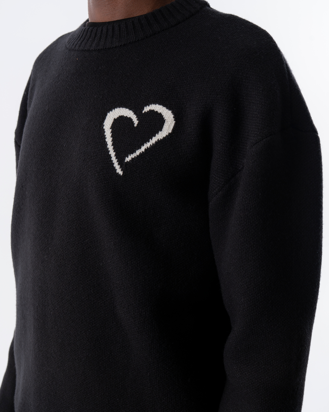 Soft Knit Striktrøje Sort