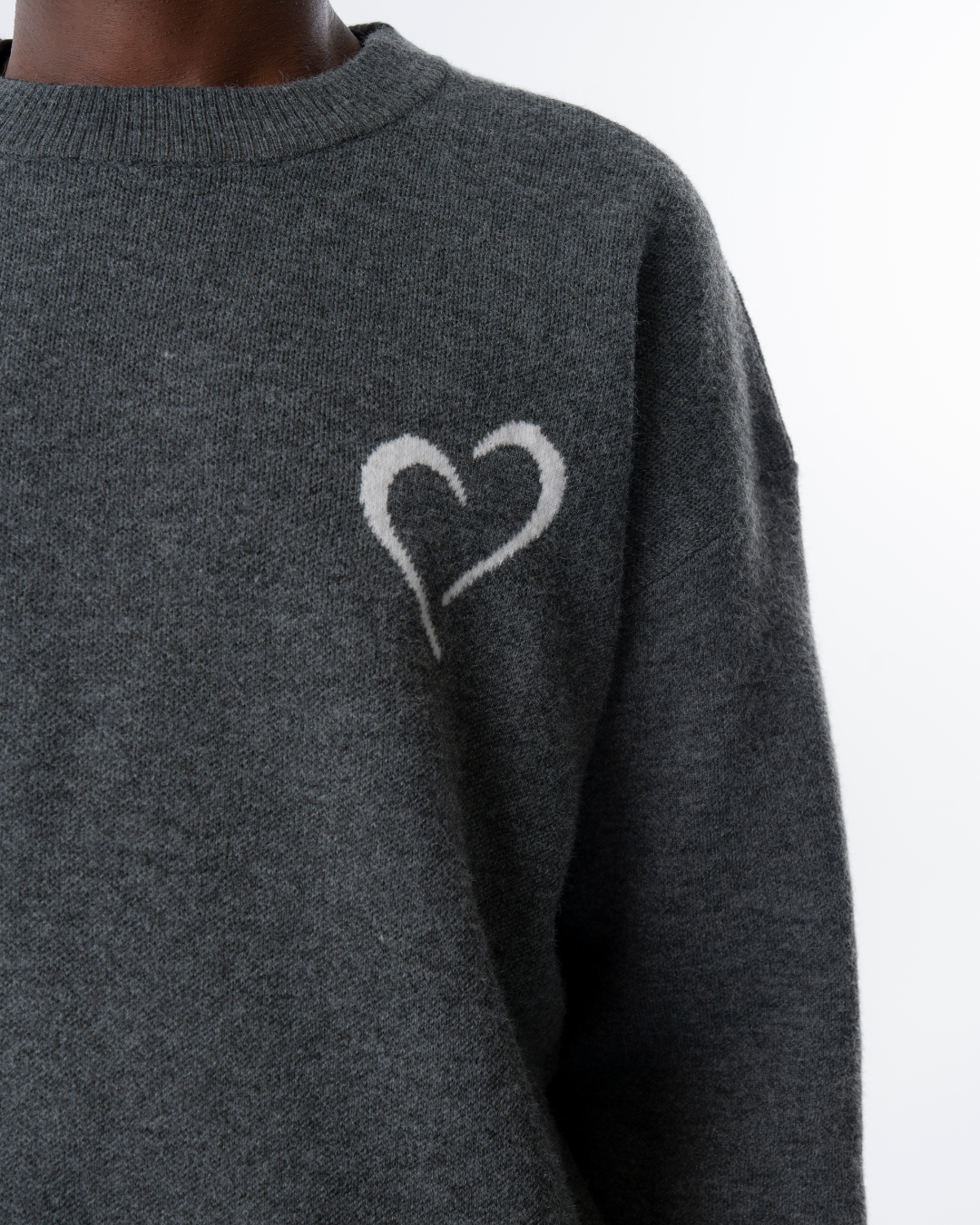 Soft Knit Striktrøje Grå