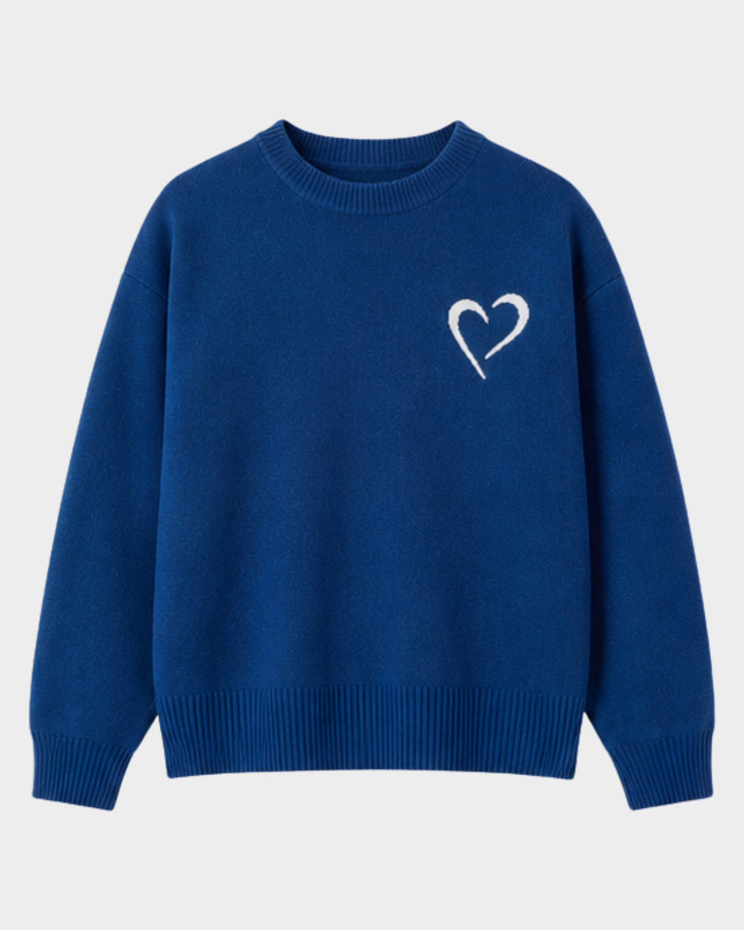 Soft Knit Striktrøje - Mørkeblå