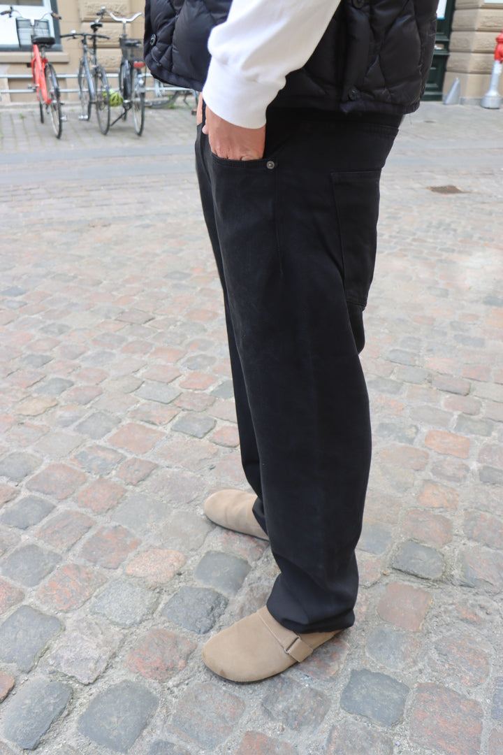 Thick Baggy Jeans - Black