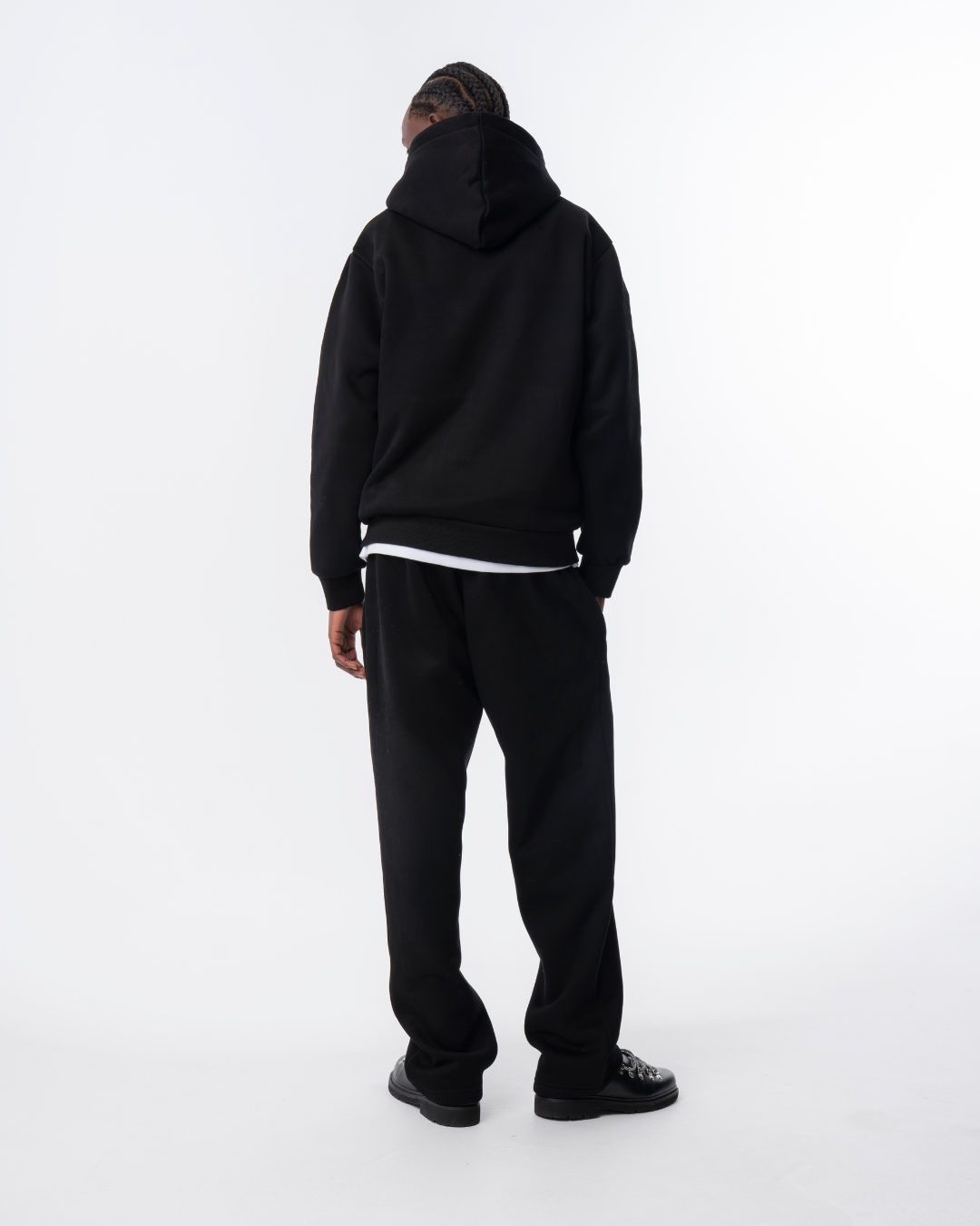 Embossed Hoodie Sort