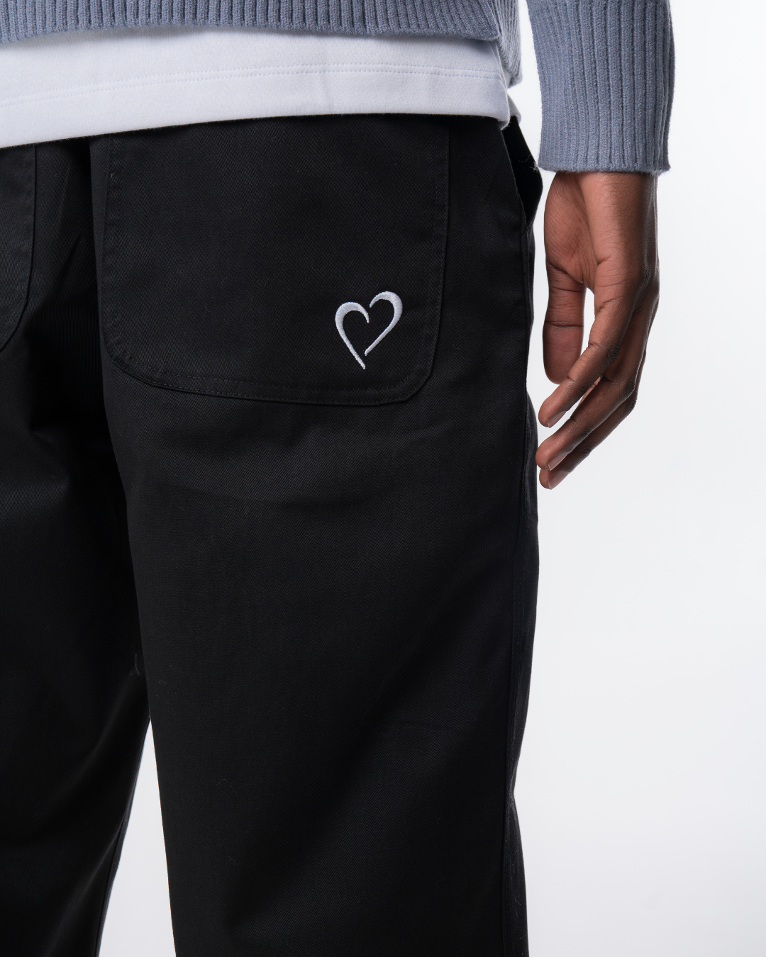 Thick Baggy Jeans - Black