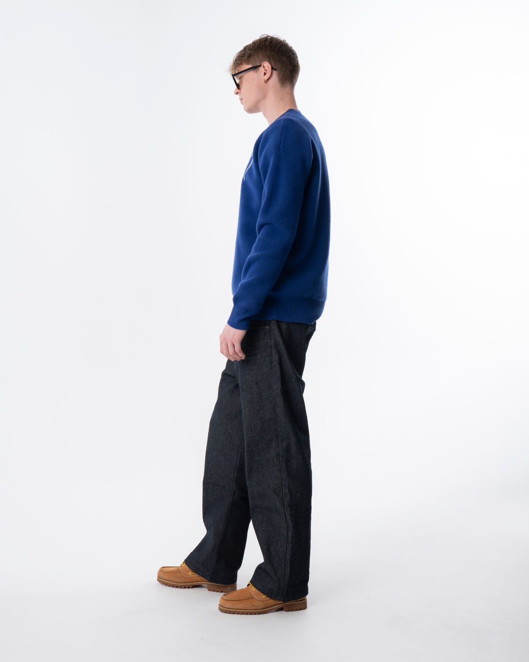 Soft Knit Striktrøje - Mørkeblå