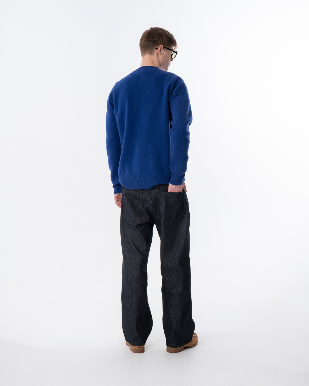 Soft Knit Striktrøje - Mørkeblå