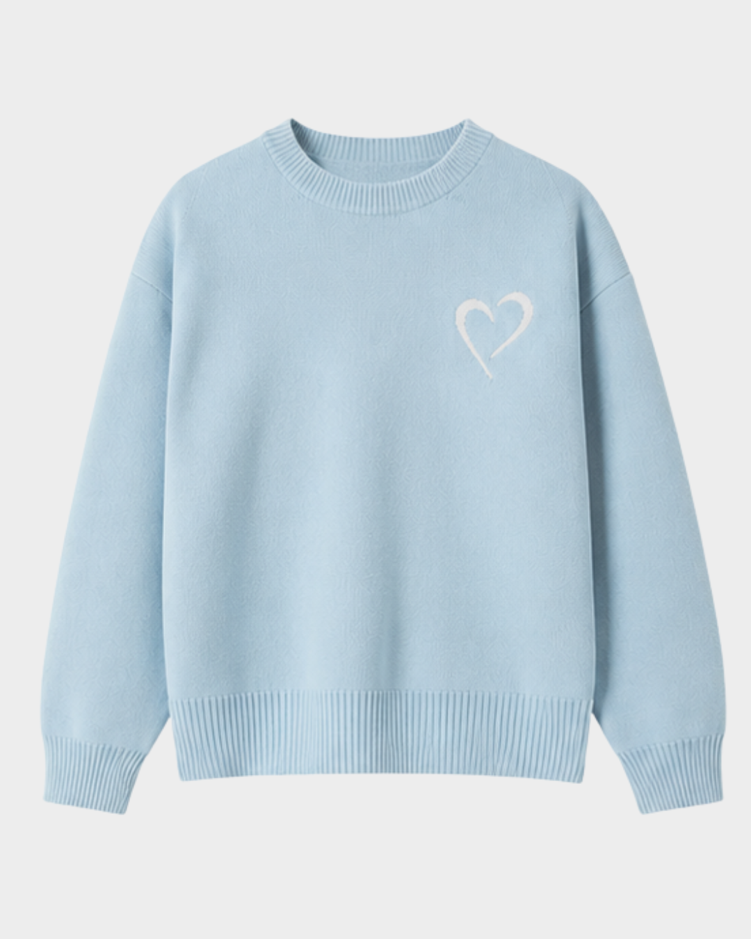 Soft Knit Sweater - Light Blue
