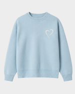 Soft Knit Striktrøje Lyseblå