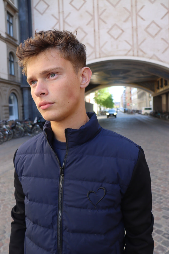 Forårs Jakke Sort Hjerte - Mørkeblå