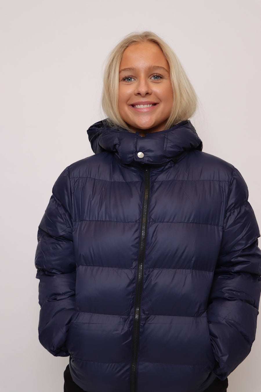 Glossy Fall Jacket with Special Hood - Black Heart