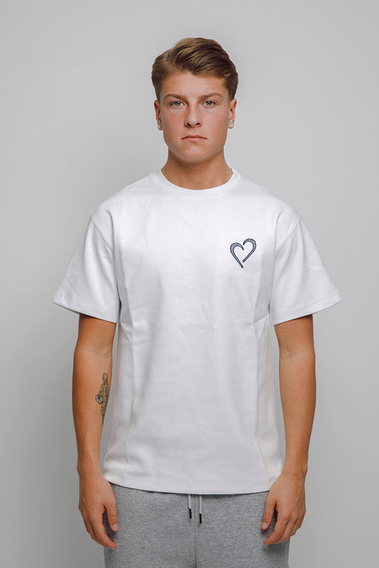 Heavyweight T-Shirt med Special Dark Blue Logo