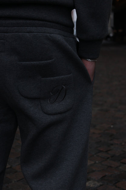 Rocky Grey Cloud Jogging Pants with Embroidery