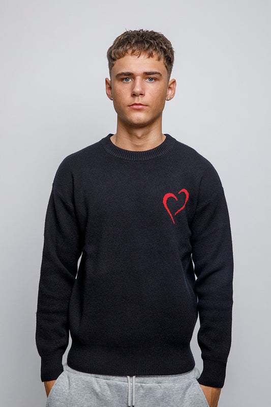 Merino Wool Sweater - Black