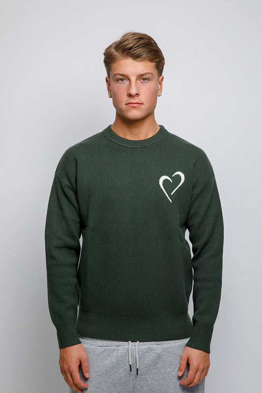 Merino Wool Sweater - Green