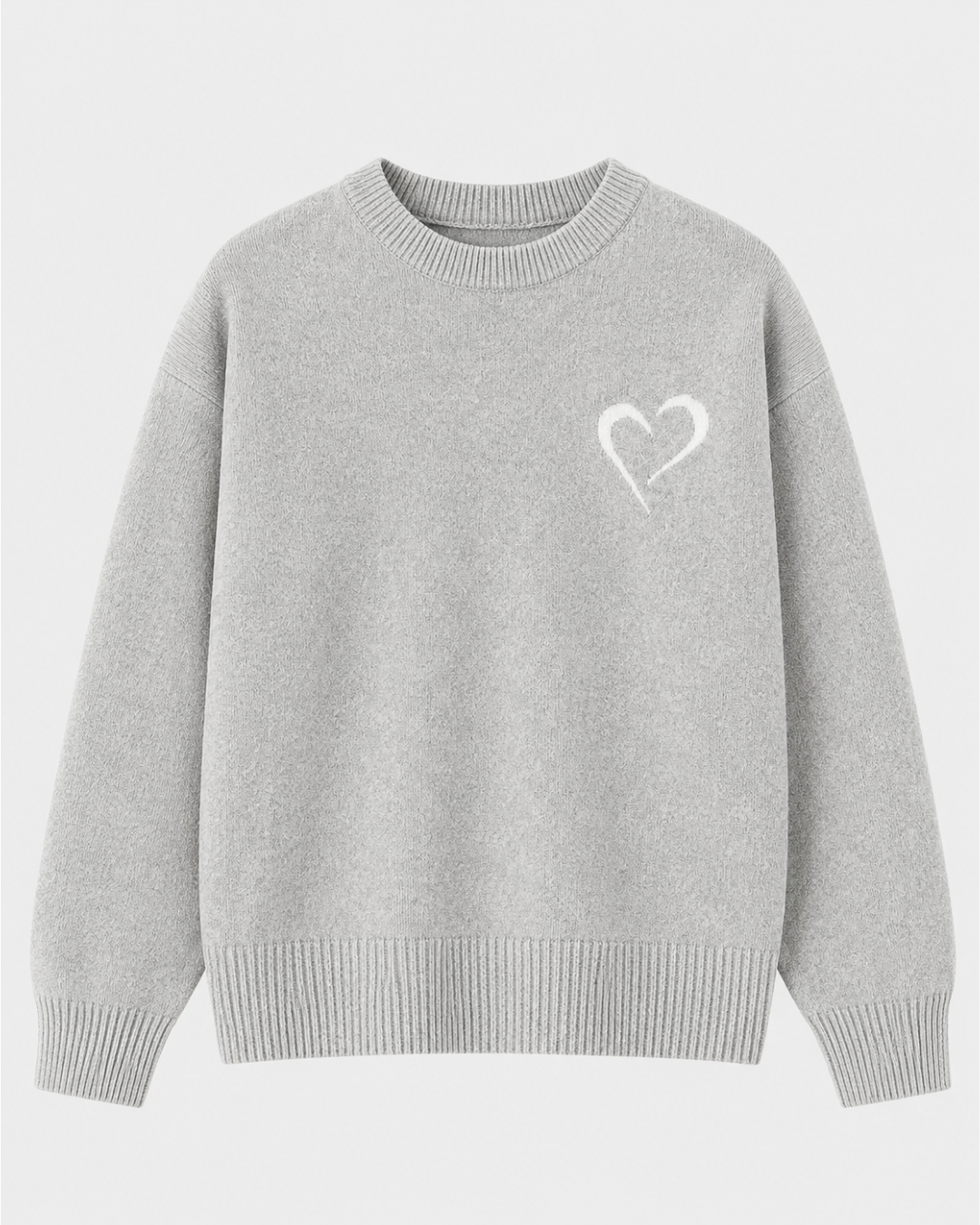 Merino Wool Sweater - Light Grey