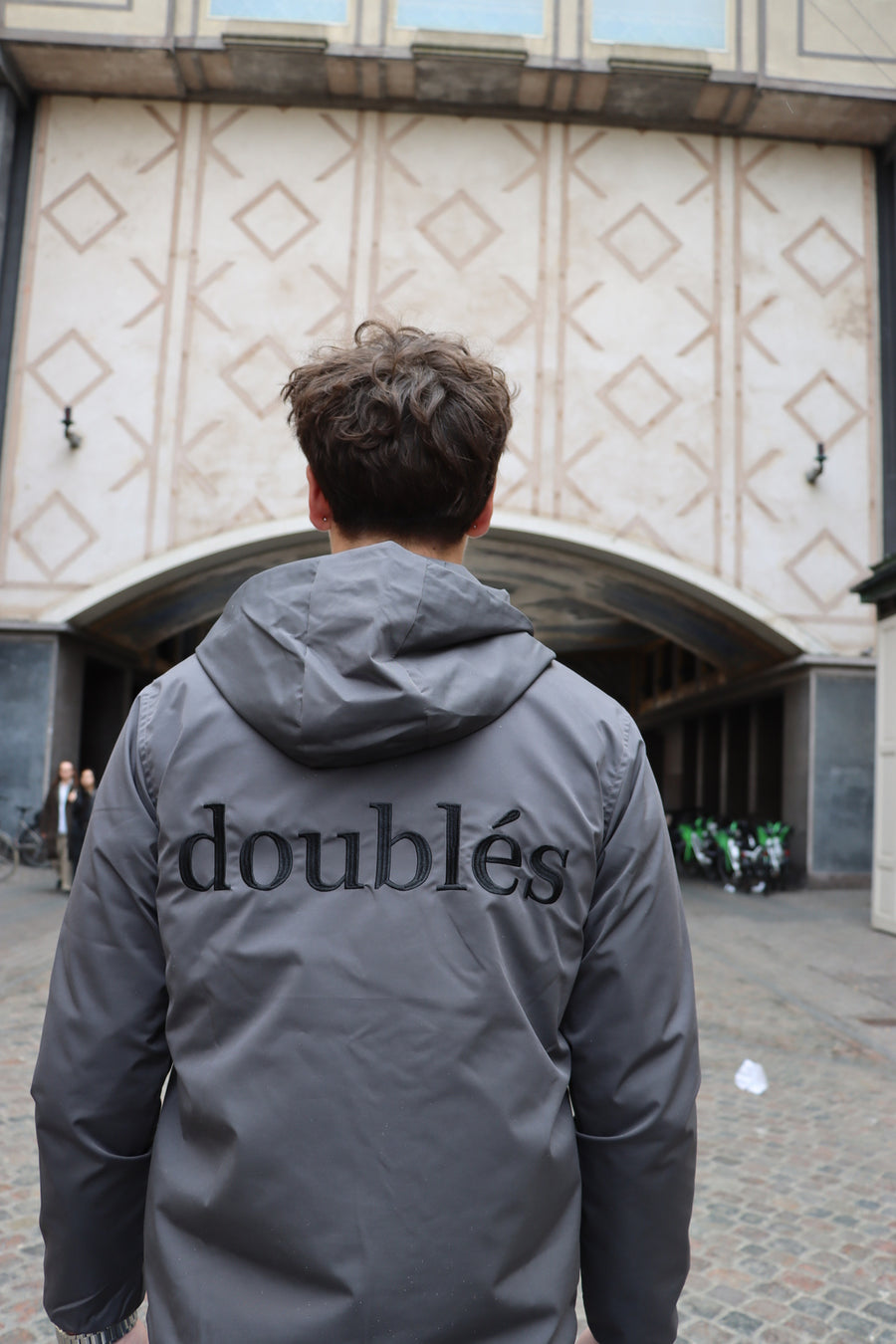 Windjacket with Back Logo - Grey
