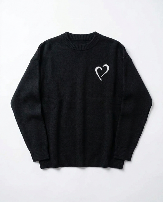 Soft Knit Sweater - Black