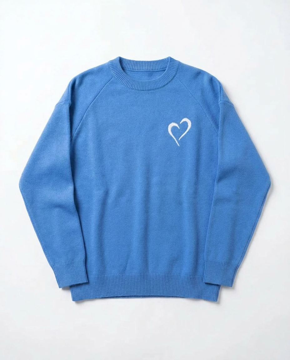 Womens Soft Knit Sweater - Blue