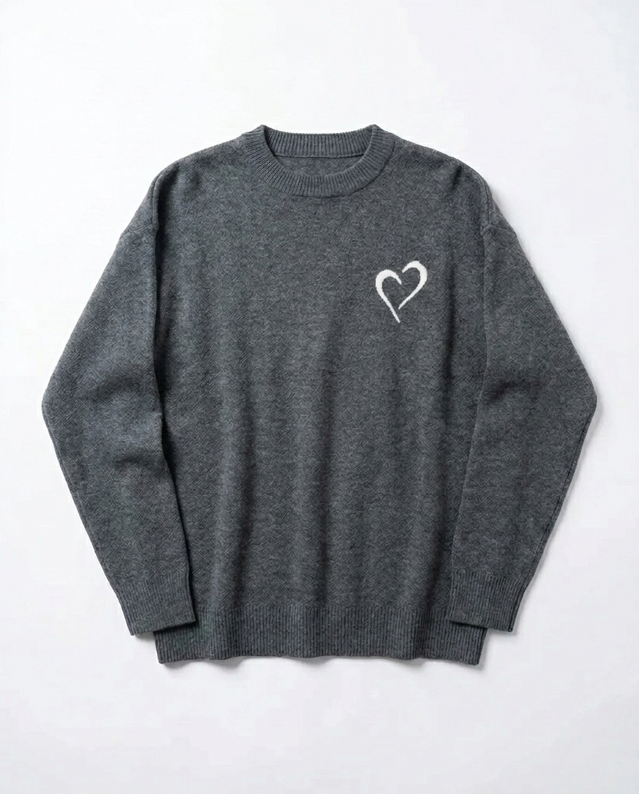 Merino Wool Sweater - Dark Grey