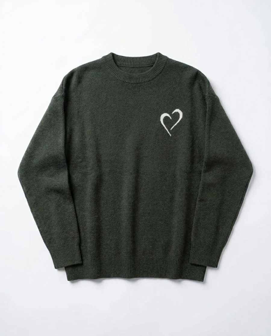 Merino Wool Sweater - Green