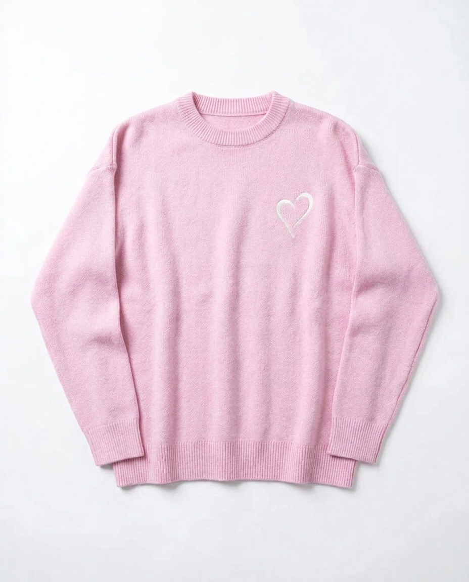 Womens Soft Knit Sweater - Pink