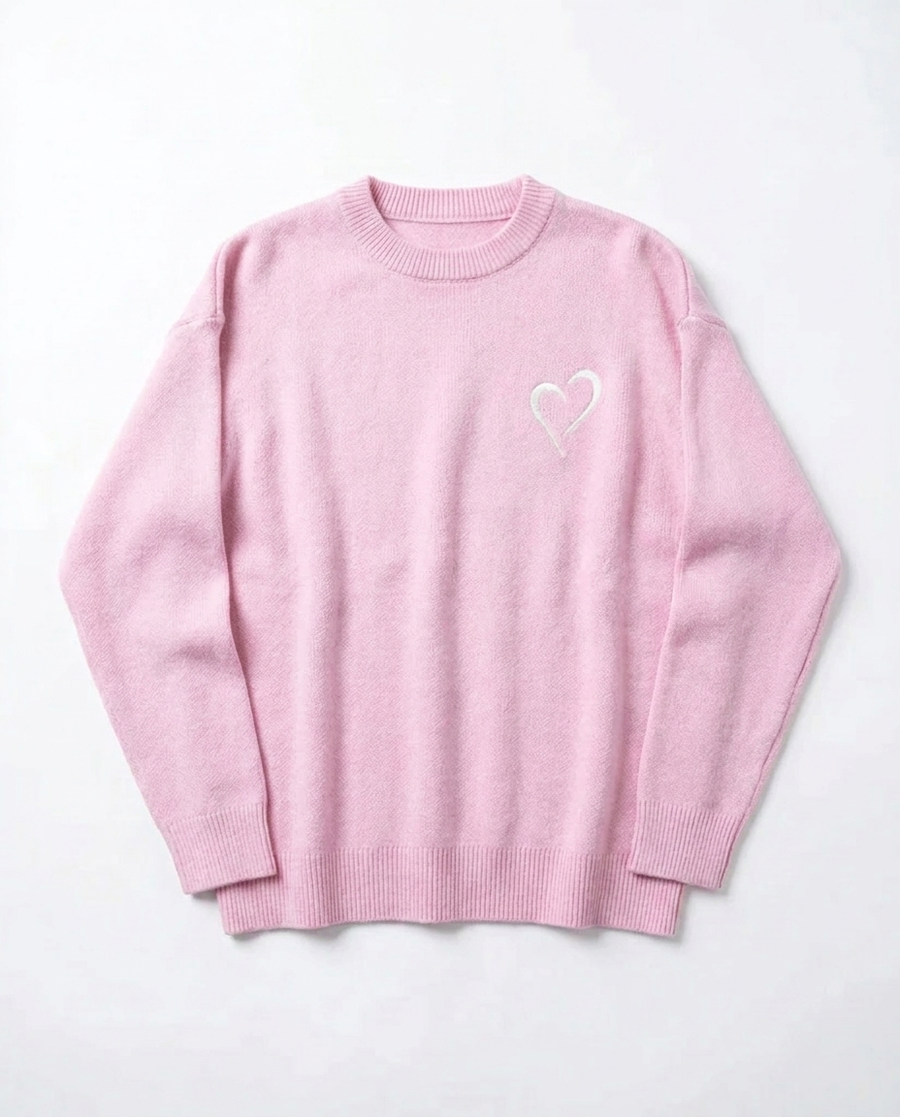Womens Soft Knit Sweater - Pink