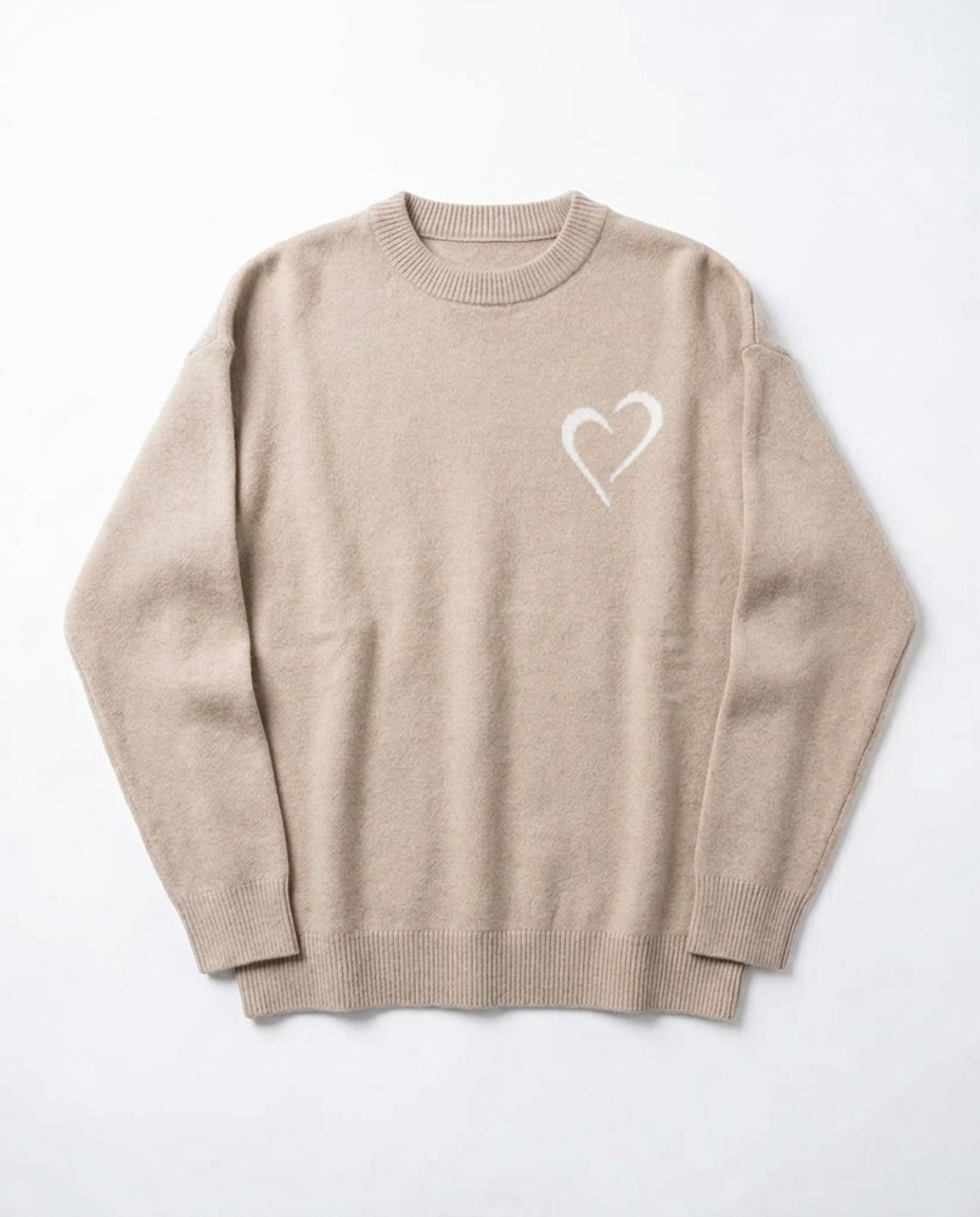 Merino Wool Sweater - Beige