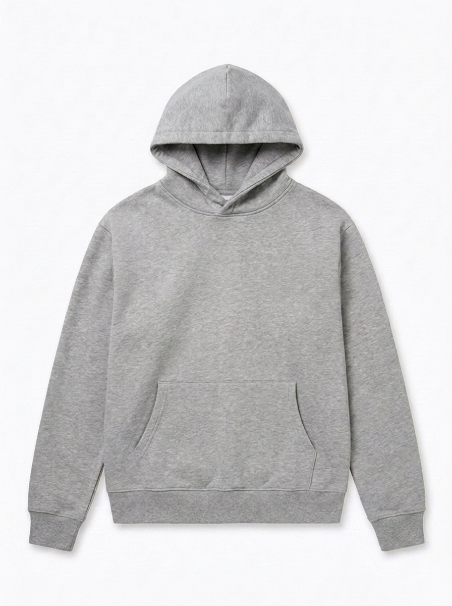 Blank Hoodie - Lysegrå