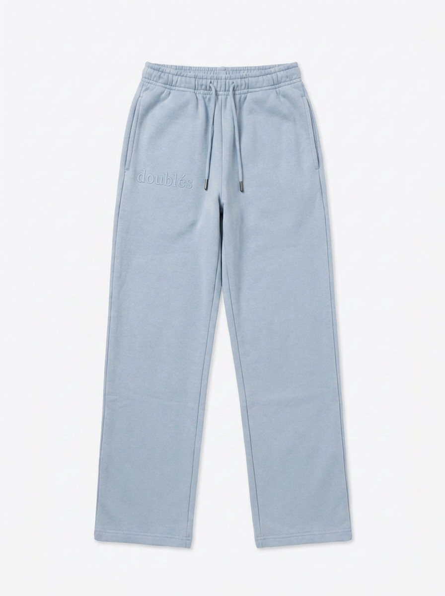 Embossed Joggingbukser Lyseblå